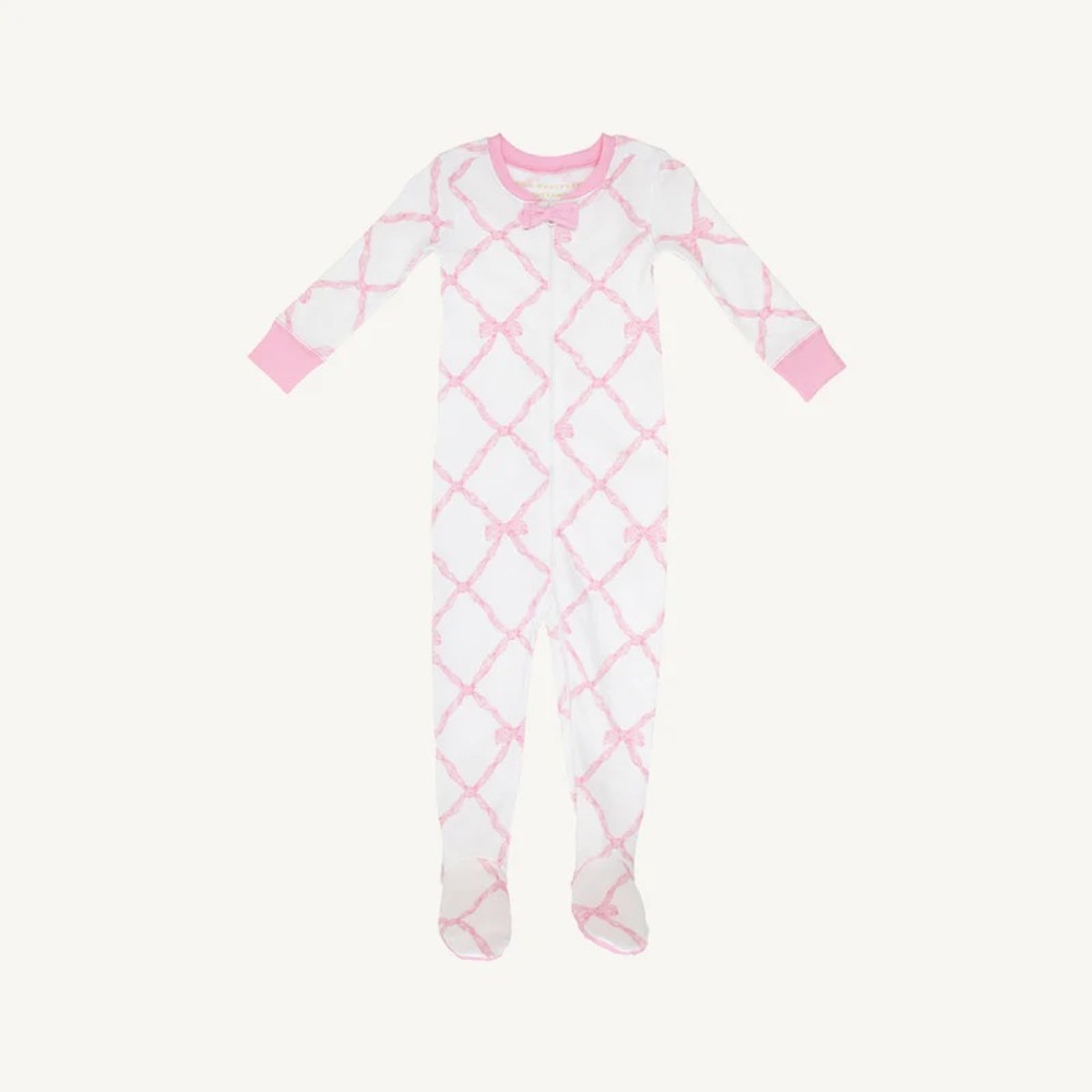MEADE BOW TBBC Pink and White Baby Onesie